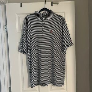 Rhoback - Barstool Collaboration Navy Blue and white polo